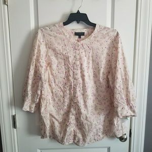 26/28 Lane Bryant floral blouse,  EUC